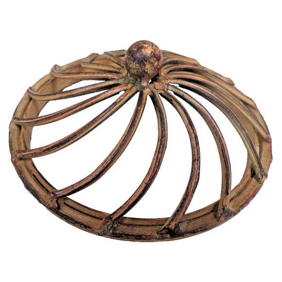 Decorative Wrought Iron Metal Teapot Candle Holder - Picture 4 of 6